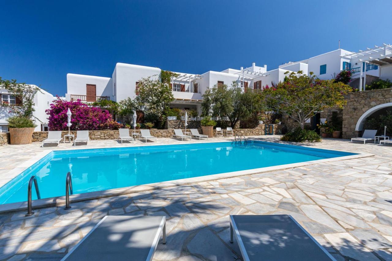 Callisti Mykonos Town With Pool View And Calypso Upper Floor With Sea View Exterior foto