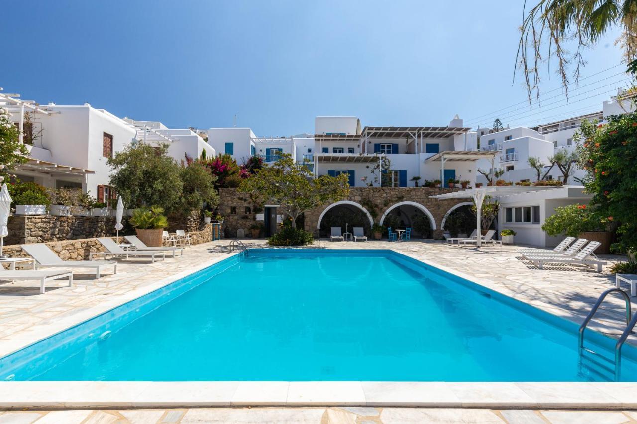 Callisti Mykonos Town With Pool View And Calypso Upper Floor With Sea View Exterior foto